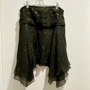 (4) Express Whimsigoth Fairy Grunge Witch Boho Silk Asymmetric Mini Skirt 6
